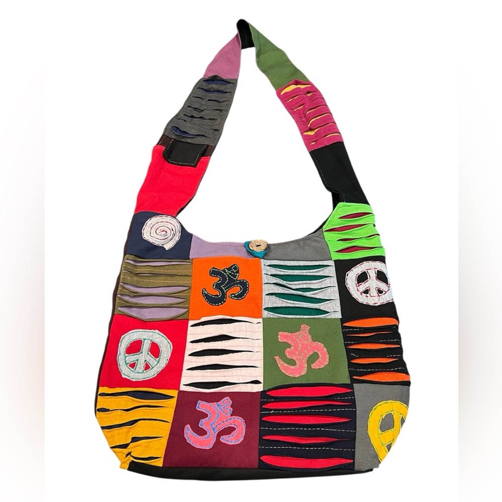 Tribe Azure Made In India Handcrafted Hobo Boho Hippie Patchwork Shoulder Bag